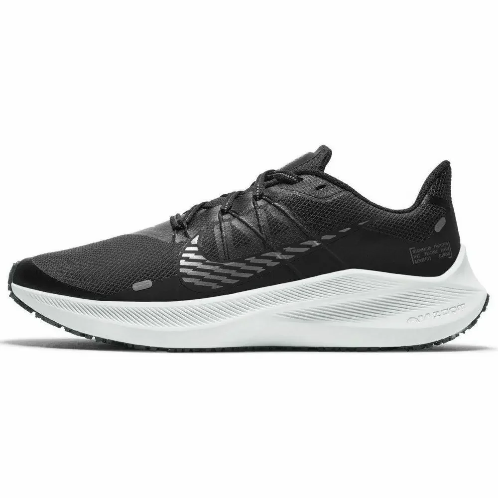 Nike Winflo 7 Shield CU3868-001 Men's Black Athletic Sneaker Running Shoes HD780 - Picture 10 of 12